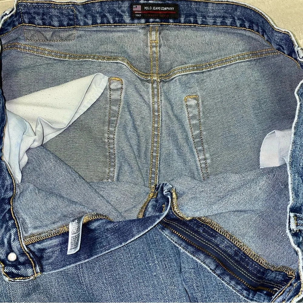 VTG Ralph Lauren Polo Jeans Co RL Woodrow Baggy Wide Leg Mens 38x32 Y2K Skater_12